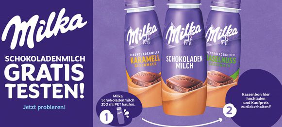 Wieder da! Milka Schokoladenmilch gratis ausprobieren