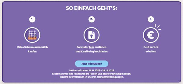 Wieder da! Milka Schokoladenmilch gratis ausprobieren