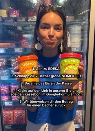 🍨  Edeka: NOMOO Eis gratis ausprobieren   2 für 1 Aktion