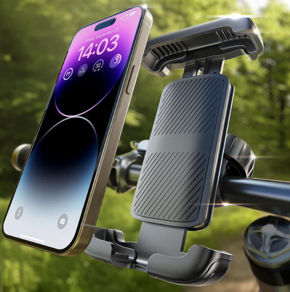 LISEN Handyhalterung mit Doppelsicherung und 360° drehbar für 9,99€ (statt 17€)