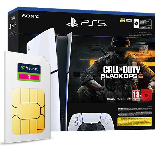 ‼️ Eff mit Gewinn 🎮 PS5 + CoD: Black Ops 6 + 40GB Telekom für 24,99€ mtl + 150€ Bonus