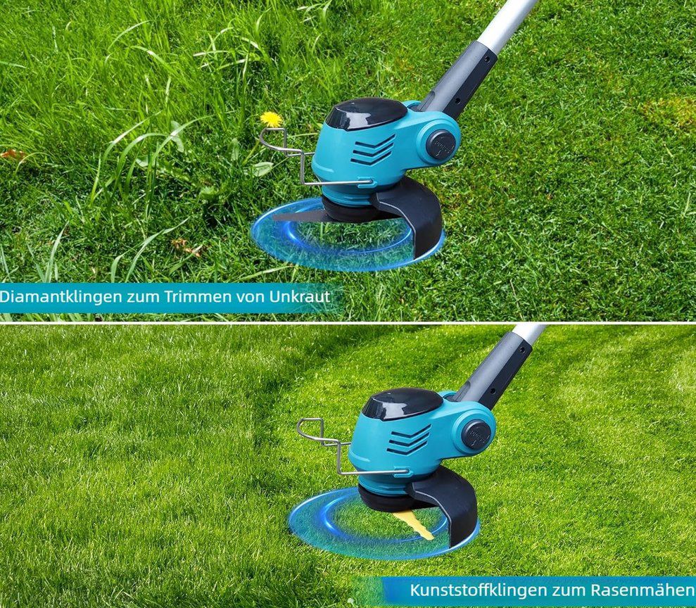 👨‍🌾 Xbzzgmg 21V Akku Rasentrimmer mit 2x 4.0 Ah Akkus für 35,99€ (statt 60€)