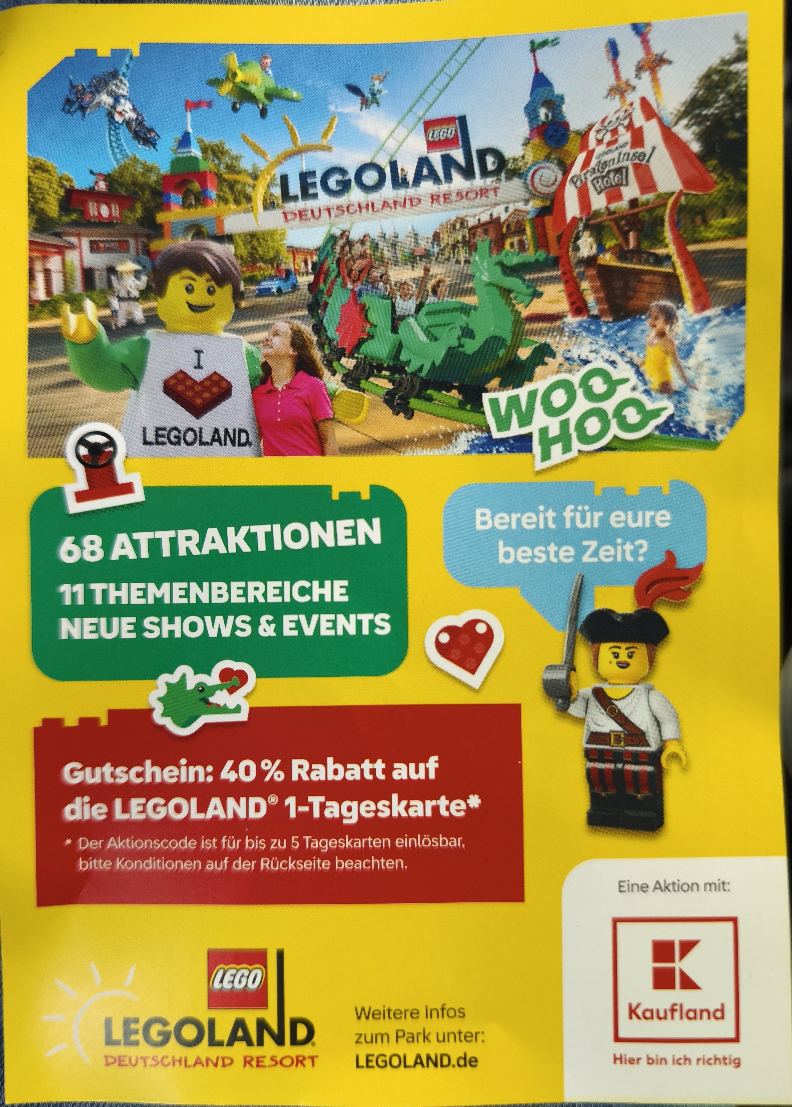 Legoland 40% Rabatt Aktionscode 25060403