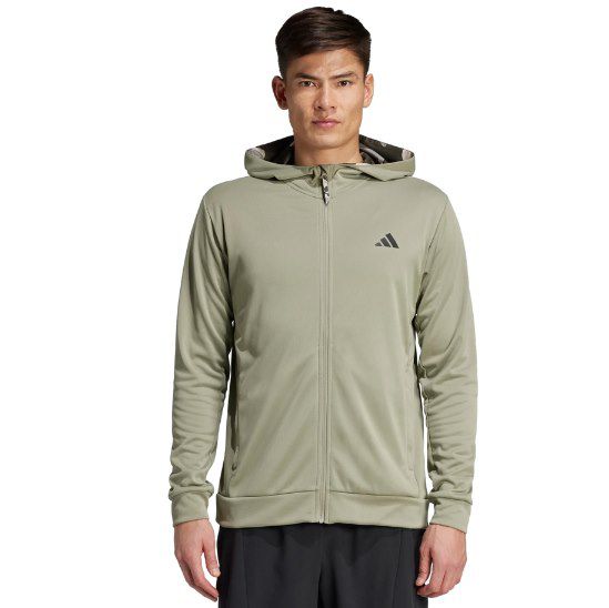 adidas Train Essentials Camo Kapuzenjacke für 26€ (statt 50€)