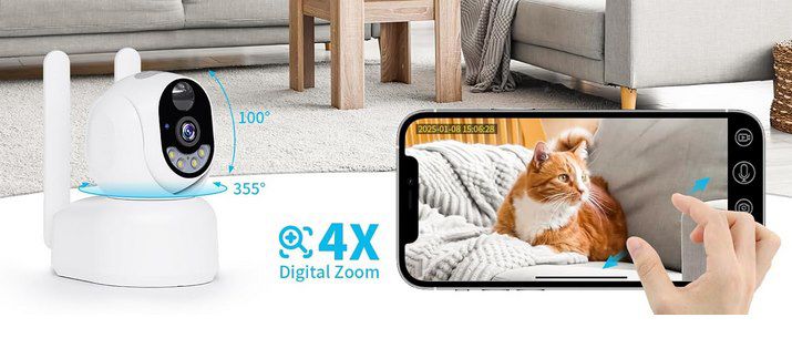 📷 PESAIR 4G 2K PTZ Überwachungskamera für 39,99€ (statt 50€)