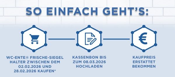 Wieder da!🚽 WC Ente Frische Siegel Halter gratis ausprobieren