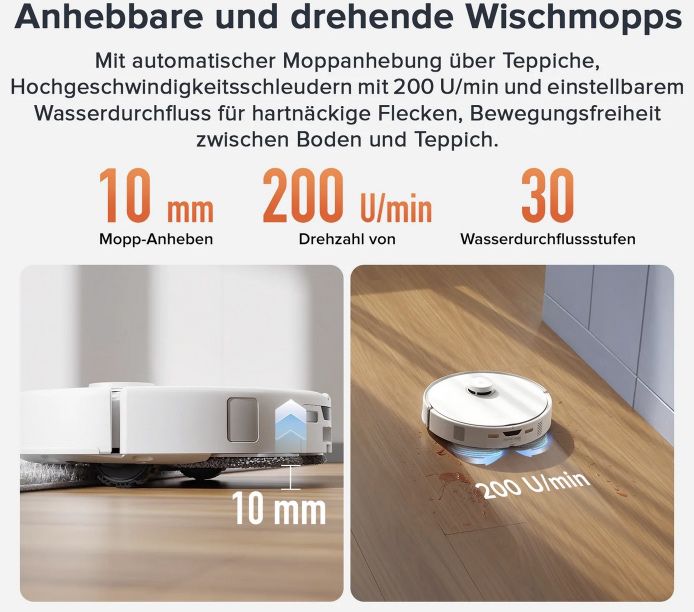 roborock Qrevo Curv S5X mit Wischfunktion + Absaugstation für 749,99€ (statt 800€)