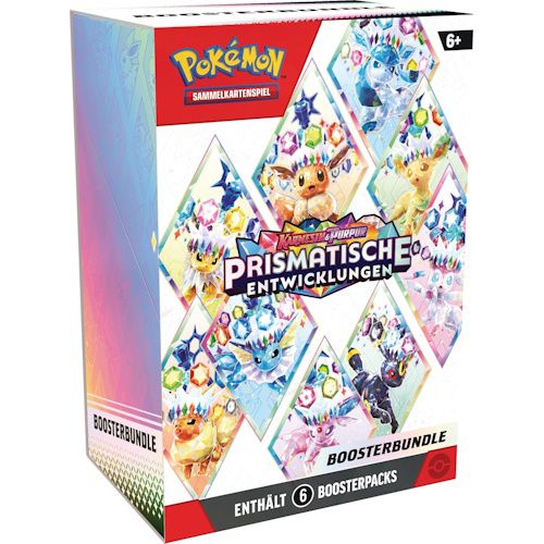 🎴 6x Pokémon Karmesin & Purpur – „Prismatische Entwicklungen“ Boosterpacks für 29,94€ (statt 71€)