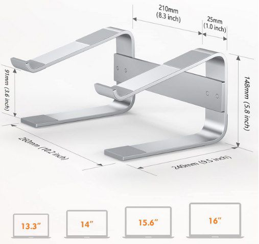 💻 Soqool ergonomischer Laptopständer (bis 17 Zoll) für 11,99€ (statt 17€)