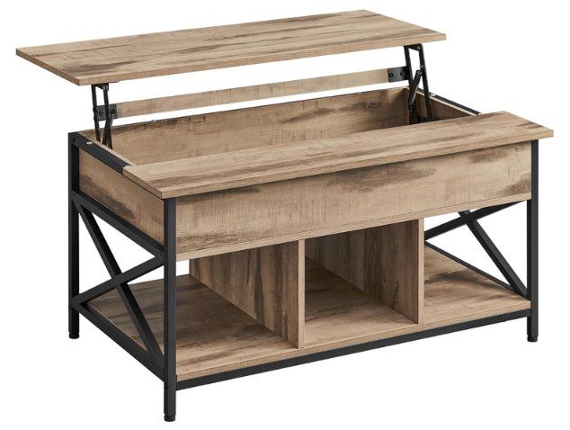 VASAGLE aufklappbarer Couchtisch mit Stauraum für 56,99€ (statt 75€)