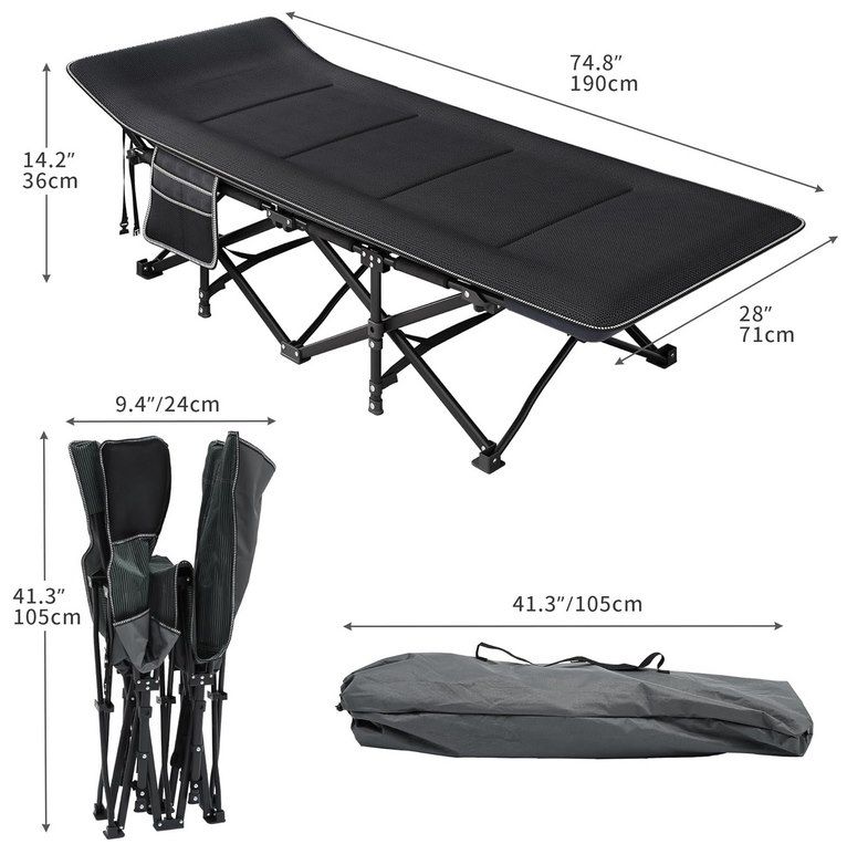 YITAHOME klappbares Campingbett (bis 260kg) für 45,59€ (statt 76€)