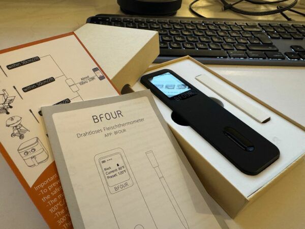 Meater Alternative 🥩 BFOUR Probe BF30 Bluetooth Fleischthermometer mit Akku für 29,79€