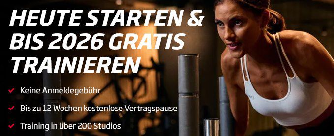 💪 Gratis Training in einem Fitness First Club   bis 14.10. anmelden