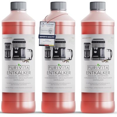 3x 750ml  PURIVITA Universal Entkalker Kaffeevollautomat für 13,80€ (statt 16€)