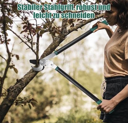 🔝✂️🏡 HYCHIKA Bypass Astschere mit 74cm für 33,98€ (statt 40€)