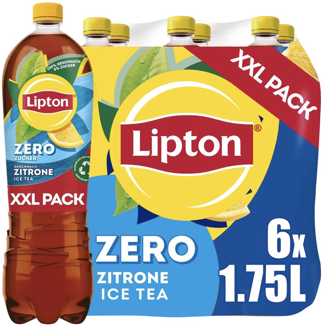 🍋🥤 6x 1.75L Lipton Ice Tea Zero Lemon für 10,49€ (statt 13€)