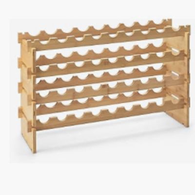 🍷 Amazon Basics – Stapelbares Weinregal aus Bambus für 42,20€ (statt 52€)