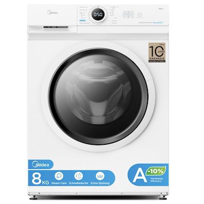 🧺 Midea Waschmaschine mit 8kg & 1400 U/Min für 313€ (statt 370€)