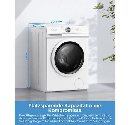 🧺 Midea Waschmaschine mit 8kg & 1400 U/Min für 313€ (statt 370€)