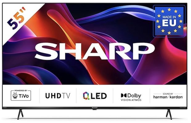 Sharp 55GM6141E   55 UHD QLED Fernseher für 279,90€ (statt 429€)
