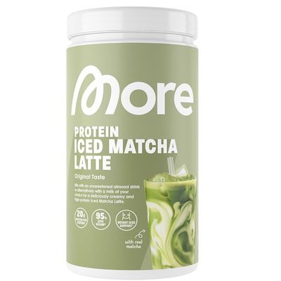 😋 500g MORE Protein Iced Matcha Latte Grünteepulver für 24,98€ (statt 33€)