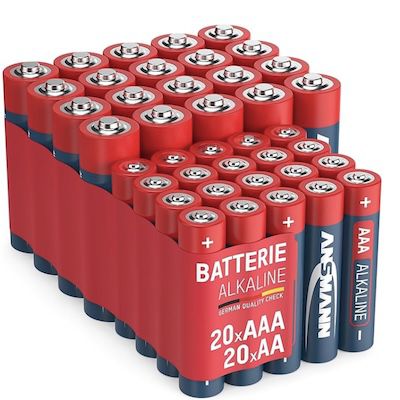 🔋 ANSMANN Batterie Set Alkaline AA & AAA Einwegbatterien für 9,29€ (statt 12€)