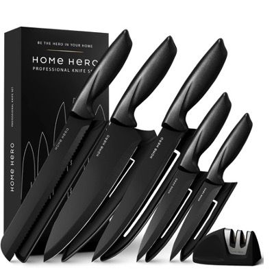 🔥 Schnell sein! Home Hero Messerset schon reduziert kaufen   Küchenhelfer Set (33 tlg.) im Wert von 18€ geschenkt
