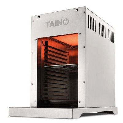 🥩 TAINO Oberhitzegrill mit Gas 800°C in Silber aus Edelstahl für 71,99€ (statt 120€)