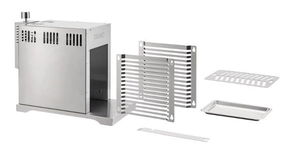 🥩 TAINO Oberhitzegrill mit Gas 800°C in Silber aus Edelstahl für 71,99€ (statt 120€)