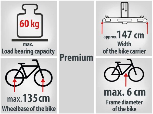 🚴 Eufab 12011LAS Fahrradträger Premiun auch E Bike für 2 Fahrräder für 263,99€ (statt 296€)