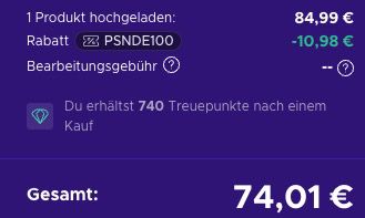 🎮 100€ Playstation Network (PSN) Guthabenkarte ab 79,72€