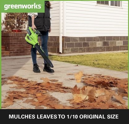 🌬️🍂 Greenworks 40V Akku Laubsauger & Laubbläser für 107,99€ (statt 150€)