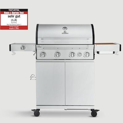 😋🍻🍖 Burnhard Big FRED Deluxe 4-Brenner Gasgrill für 679€ (statt 849€)