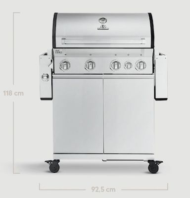 😋🍻🍖 Burnhard Big FRED Deluxe 4 Brenner Gasgrill für 679€ (statt 849€)