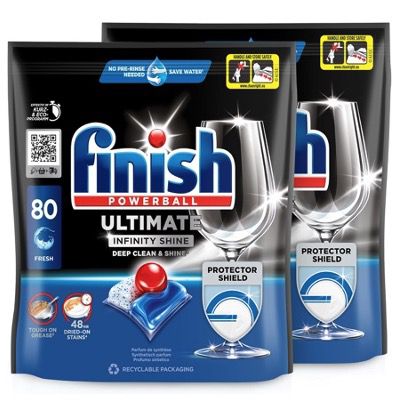 🧼 160x Finish Ultimate Infinity Shine Spülmaschinentabs ab 25,91€ (statt 32€)