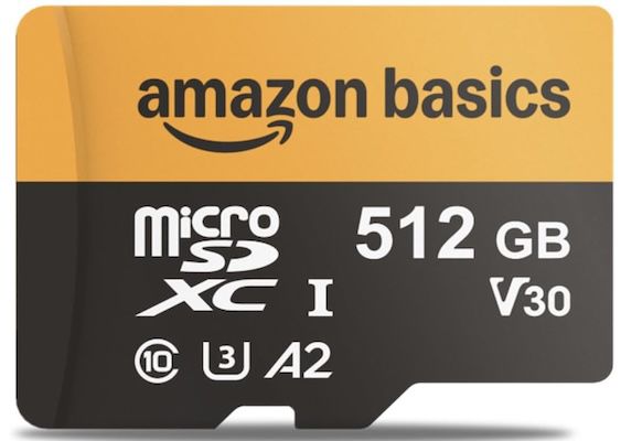 💽📸 Amazon Basics 512 GB microSDXC Karte mit Adapter für 34,21€ (statt 41€)