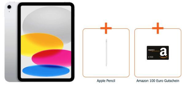 🍏 Apple iPad 11 2025 + Pencil + 100€ Amazon für 1€   mit Vodafone Allnet 20GB ab 24,99€ mtl.