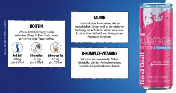 🍑 24x Red Bull Summer Edition White Peach Sugarfree 0,25l 🪫 ab 23,59€ (statt 40€)