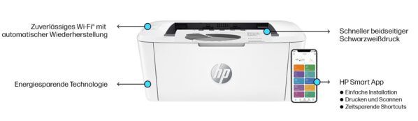 🖨️ HP LaserJet M209dw Schwarzweiß (Duplex, Wi Fi) für 77,07€ (statt 98€)