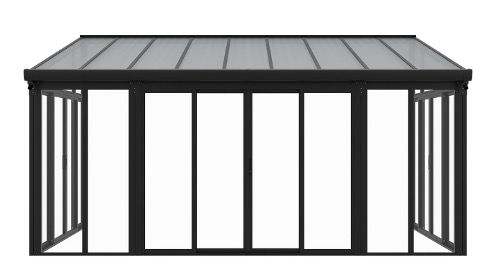 🏠 Juskys Wintergarten 15m² in Grau mit Schiebetüren für 3.292,95€ (statt 4.296€)
