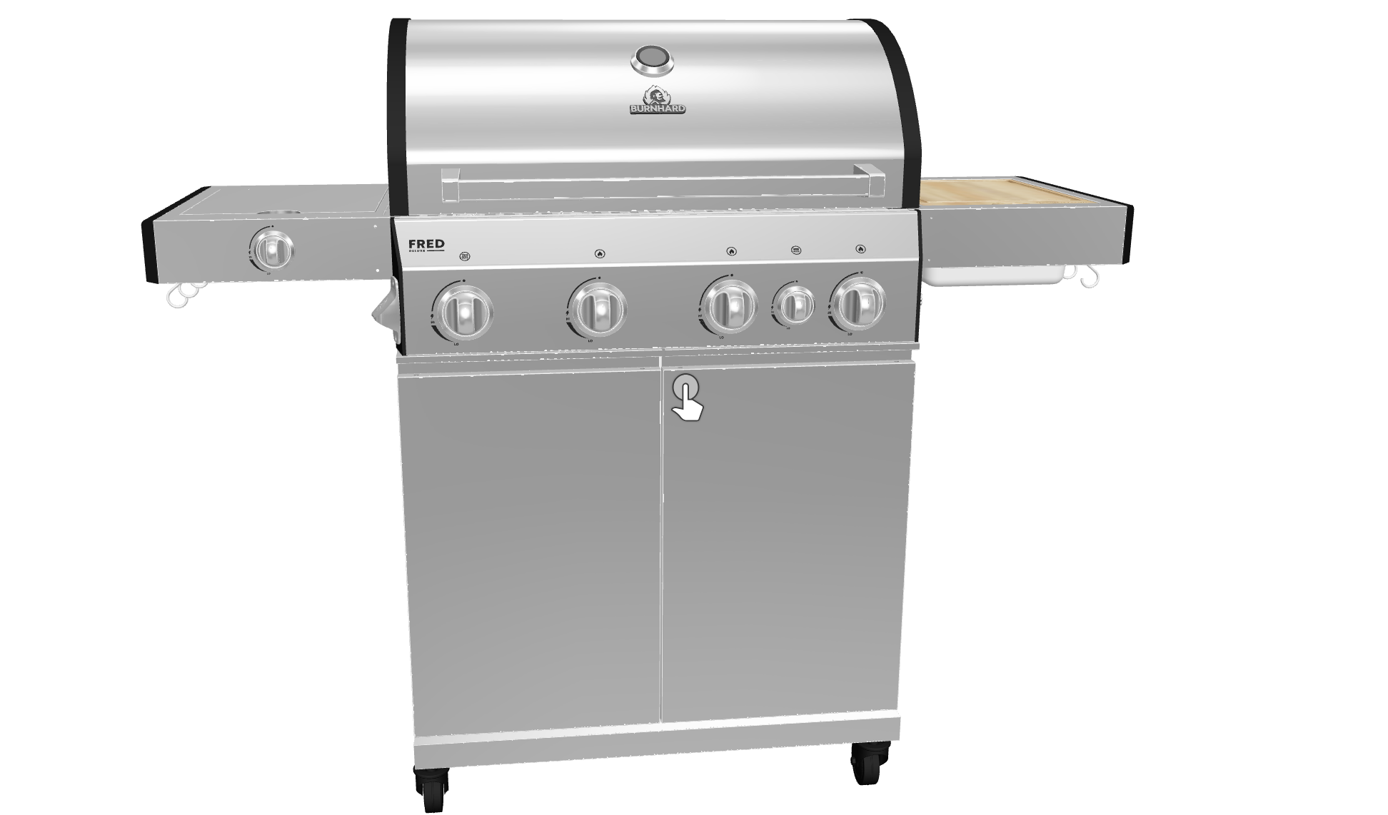 😋🍻🍖 Burnhard Big FRED Deluxe 4 Brenner Gasgrill für 679€ (statt 849€)