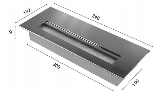 🔥 KRATKI Bio Ethanol Wandkamin DELTA2 in 40x90cm für 113,89€ (statt 159€)