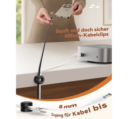 8x Joyroom Silikon Kabelhalter für 3,99€ (statt 8€)