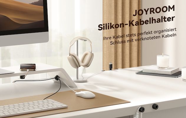 8x Joyroom Silikon Kabelhalter für 3,99€ (statt 8€)