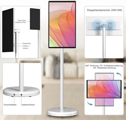 🖥️ OFD Portable TV mit 21.5 auf Rädern für 359,99€ (statt 450€)