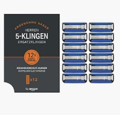 12x by Amazon 5-fach-Herrenrasierer-Klingen für 12,05€ (statt 18€)