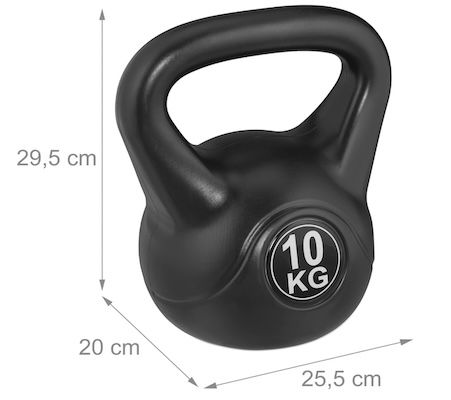 🏋🏻‍♀️ 10kg Relaxdays Kettlebell für 16,37€ (statt 25€)