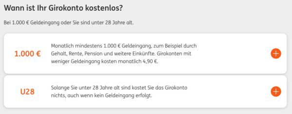 🔥 ING: kostenloses Girokonto + kostenlose VISA + 100€ Prämie + 50€ KwK