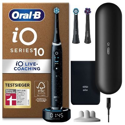 🦷 Oral-B iO Series 10 Plus Edition 🪥 in Schwarz inkl. Lade-Etui für 299,99€ (statt 359€)
