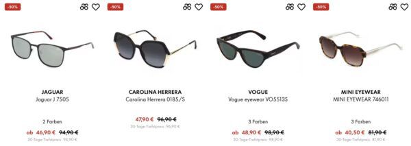 🔥 Brille? Fielmann! 🕶️ Bis zu 50% Rabatt auf ausgewählte Sonnenbrillen + ggf. 10% Extra Rabatt